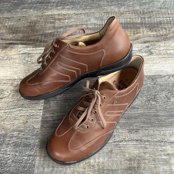 Finn Comfort Mens Syracuse Brown Leather Lace Up oxford Loafers Size US 9 UK 8.5 main image 11
